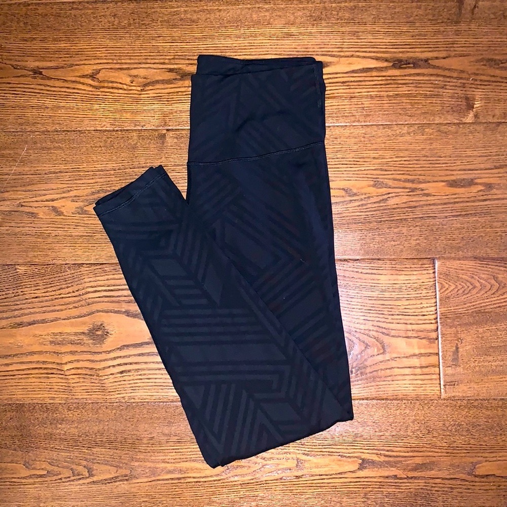 Black Print High Waisted Leggings